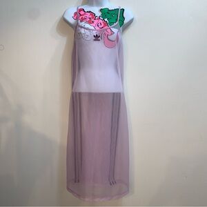 M purple mesh adidas dress